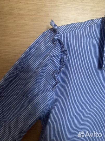 Рубашка zara для девочки 128