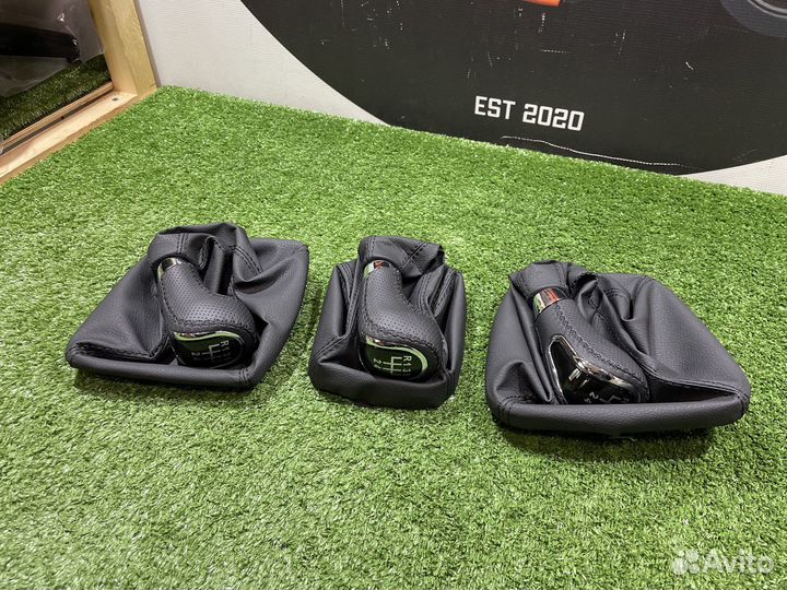 Ручка кпп с чехлом в стиле 