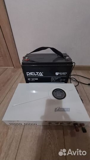Ибп И батарея Powerman 500 inv + delta 12100