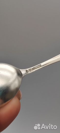 Ложка кофейная 925 проба серебро Гонолулу сер. XX