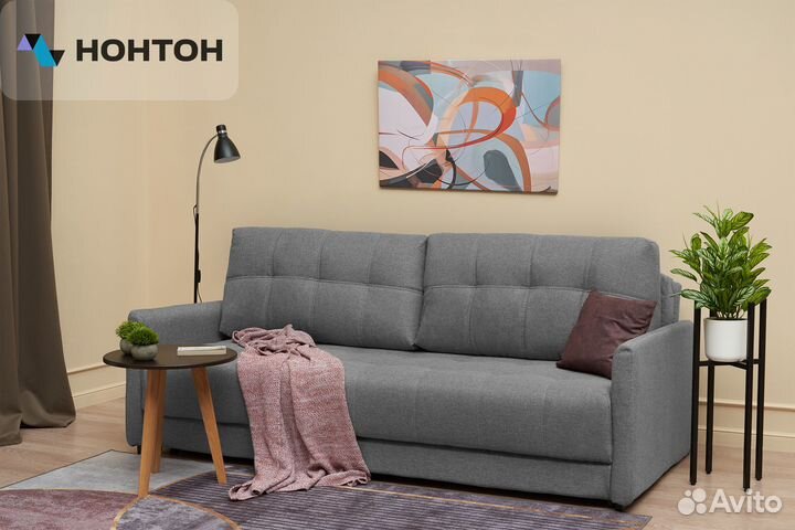 Диван еврокнижка Рон Loft серый