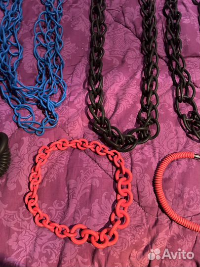 Колье цепь из резины