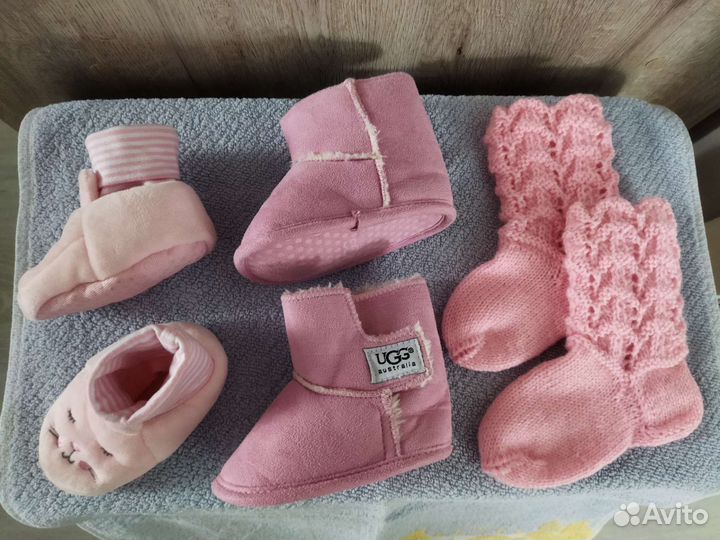 Пинетки, угги, носки 10-14 см