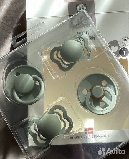 Набор сосок-пустышек bibs try-it