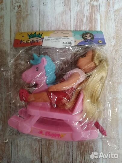 Кукла пупс на качалке