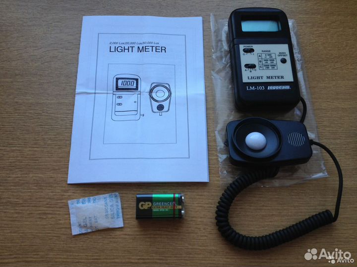 Цифровой измеритель освещенности Logocam LM-103