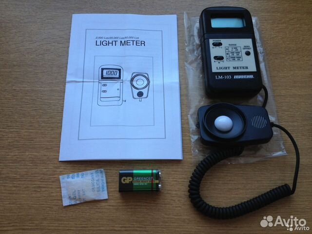 Цифровой измеритель освещенности Logocam LM-103