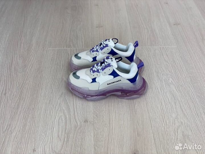 Balenciaga Triple-S Clear Sole White Purple