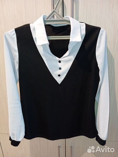 Женская блуза жилет имитация