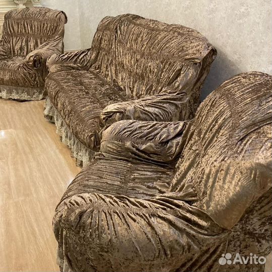 Чехлы на диван и 2 кресла