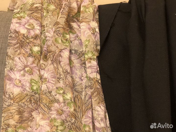 Ткань разная, 7 отрезов. СССР