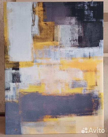 Абстрактная картина на ткани