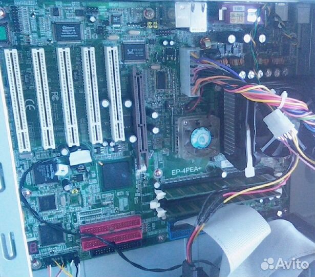 Мат.плата Celeron 2.4Ггц / 512Мб озу (обмен)