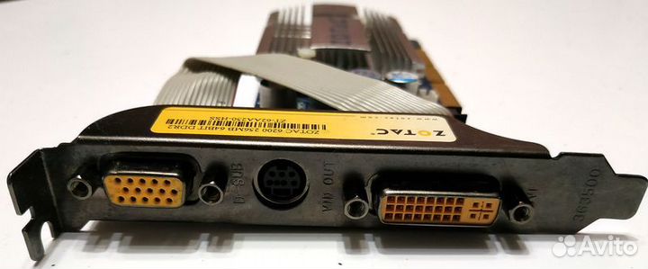 Видеокарта zotac ZT-62AA250-HSS AGP8x 256MB