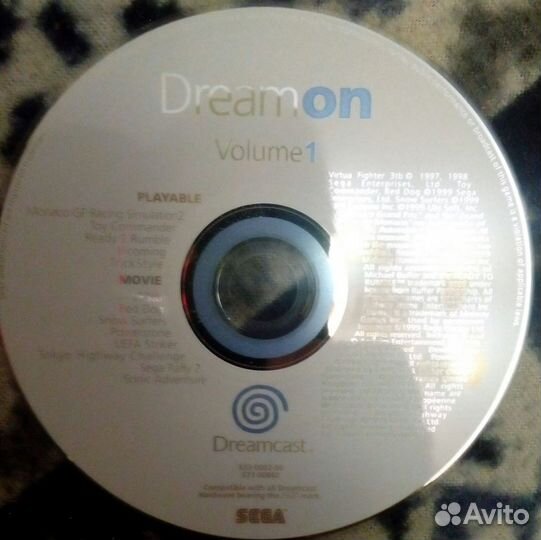 На SegaDC диск в формате GD-rom