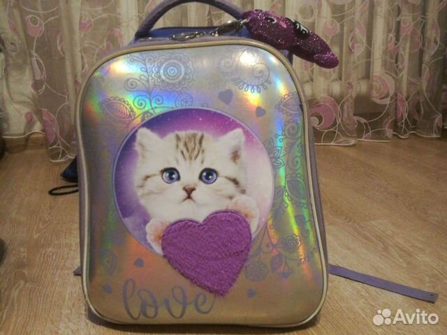 Рюкзак каркасный школьный для девочки