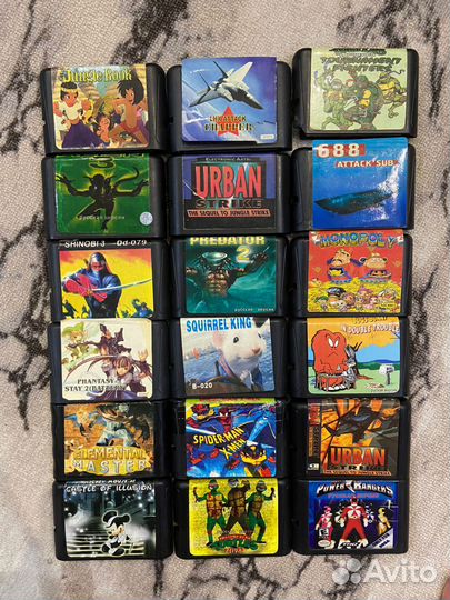 Sega картриджи (90х)