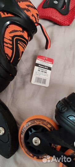 Ролики детские раздвижные 35-38р. Набор