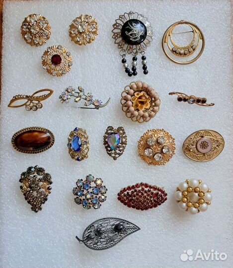 Броши винтаж 19 шт