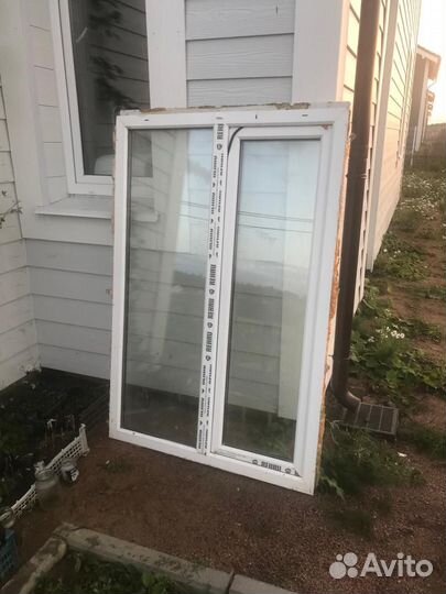 Окно пластиковое двухстворчатое 168*112