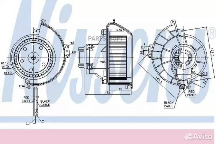 Вентилятор отопителя opel astra (1998) 2.0