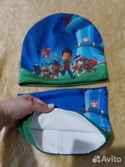 Демисезонные шапка и снуд на мальчика