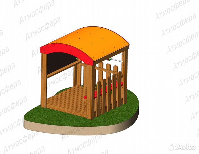 Дом для детской площадки со счетами