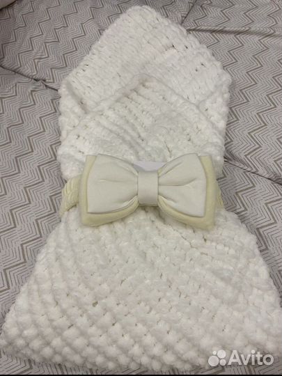 Бант для конверта на выписку на липучке