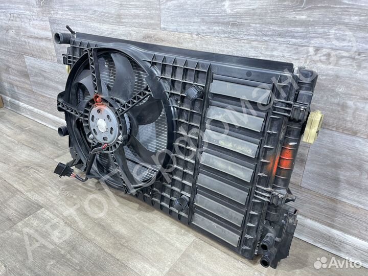 Диффузор радиатора (в сборе) Polo 5 хэтчбек