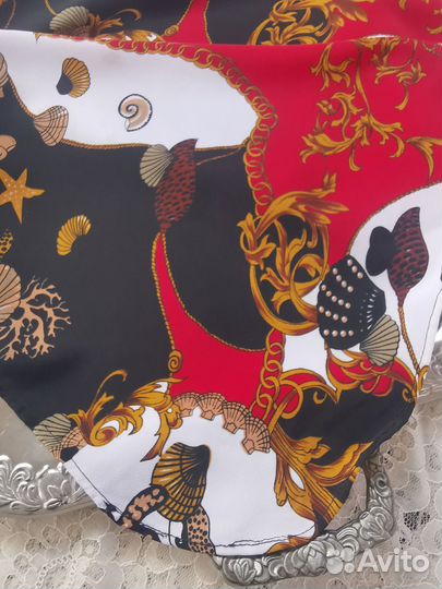 Шаль косынка яркая