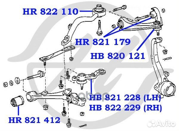 Опора шаровая HB820121 Hanse