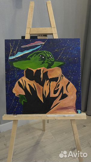 Интерьерная картина малыш Грогу/ Звездные Войны