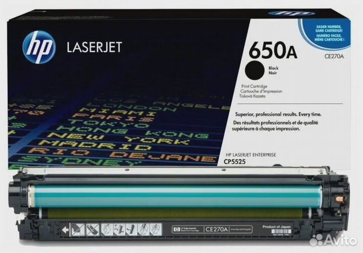 Тонер-картридж HP CE270A Black к Color LaserJet дл