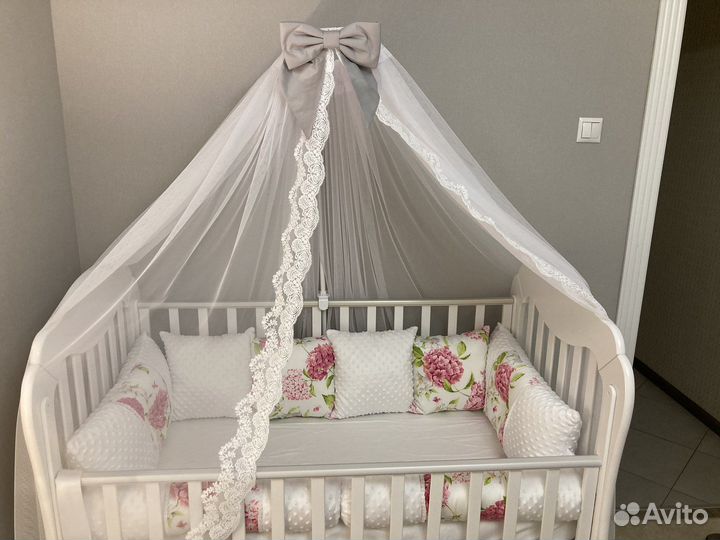 Балдахин + держатель на детскую кроватку