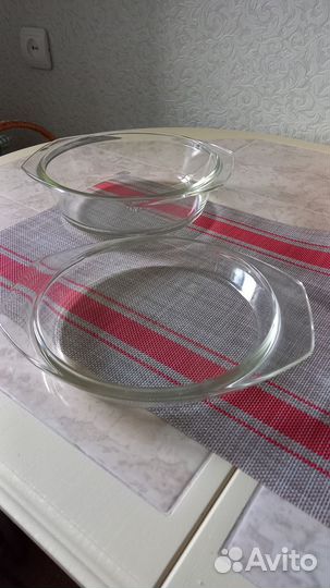 Кастрюли стеклянные, жаростойкие