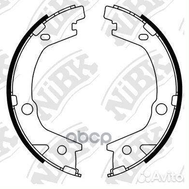 Колодки тормозные барабанные зад FN11004 NiBK