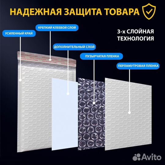 Пакеты воздушно пупырчатые с клеевом клапаном