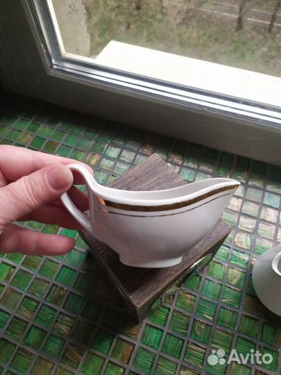 Молочник соусник чашка фарфор