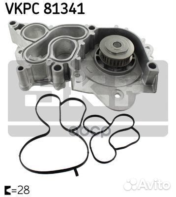 Помпа сист. охлажд. VAG 1.2/1.4 tfsi 12- vkpc81341