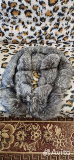 Меховой воротник чернобурка