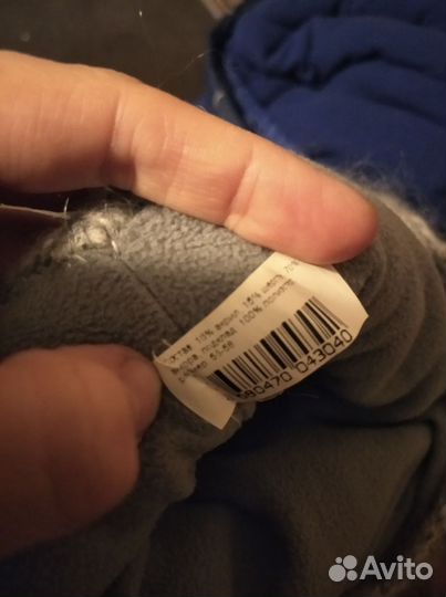 Шапка серая зимняя