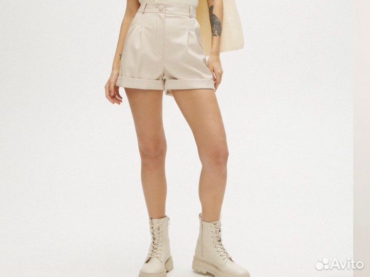 Шорты женские экокожа