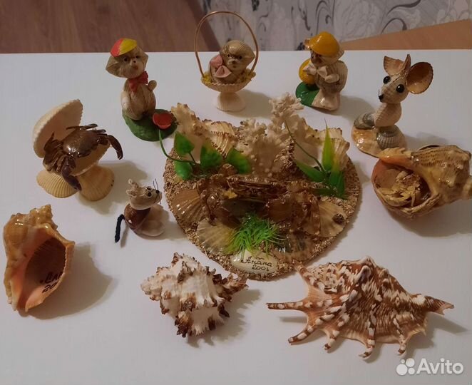 Поделки из морских ракушек 11 шт. пакетом