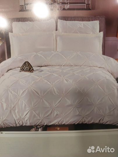 Белье постельное белое евро