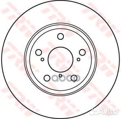 Диск тоpмозной пеpедний(TRW) 435120F030 DF4939S