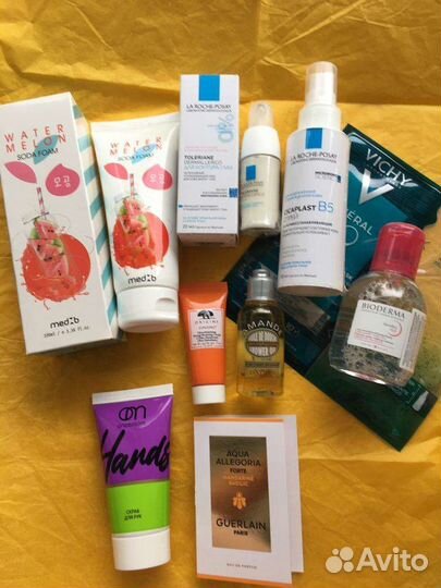 Vichy,la Roche posay,Uriage,Clarins наборы