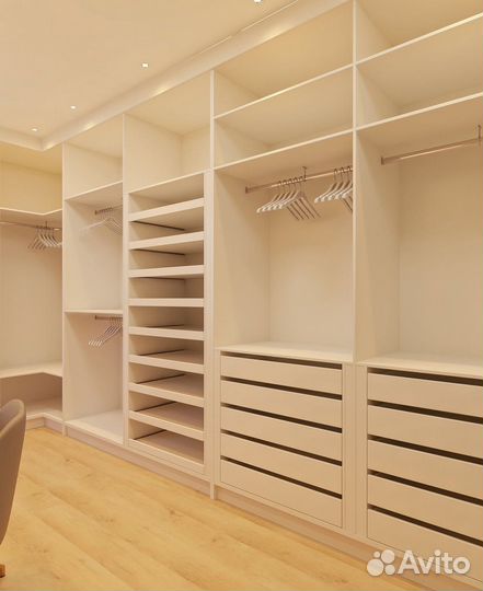 Гардеробная комната под ключ Шкафы