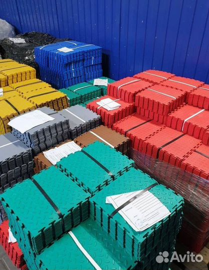 Модульная плитка пвх в фитнес зал