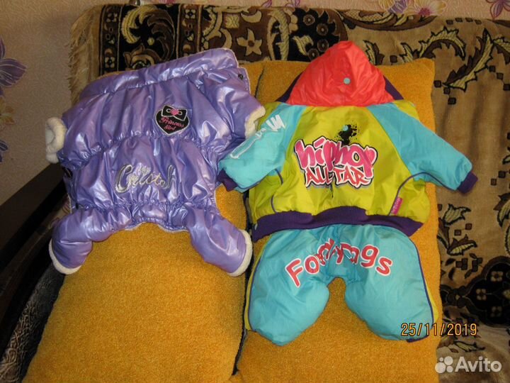 Курточки для мини йорка новые