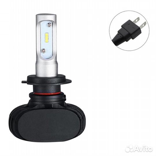 Лампы-LED S1 Headlight H7 9V-32V 25W 4000LM 6500K